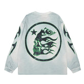 Hellstar Long Sleeve Shirts Hip-hop loose oversize